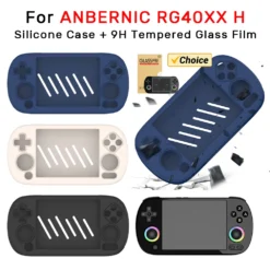 Silicone Case Shockproof Protector Shell with Lanyard for ANBERNIC RG40XX H Game Console