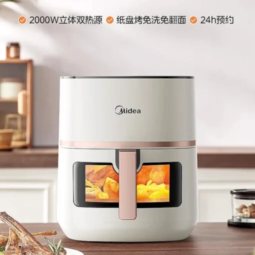 Air Fryer with View Window - Large Capacity Electric Cooking Machine for Healthy Meals - Image 3