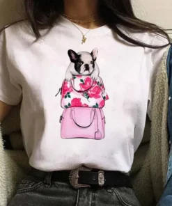 Alternative view of Women Clothes Lady Tees High Heel Graphic Printing T-shirts Summe Cute 90s Style Fashion Tops Female T Shirt Womens T-Shirts