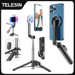 Selfie Stick Tripod with Magnetic Design and Remote Control for Cellphone Users