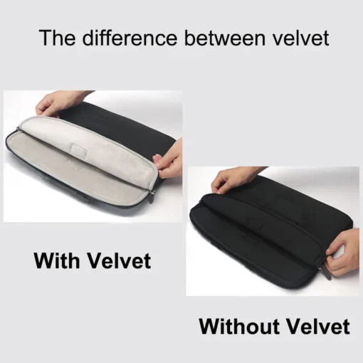 Laptop Sleeve Case - Protective Bag for 13-15.6 Inch MacBook and Laptops, Compatible with Xiaomi, Lenovo, Dell, Asus, Huawei, HP - Image 5