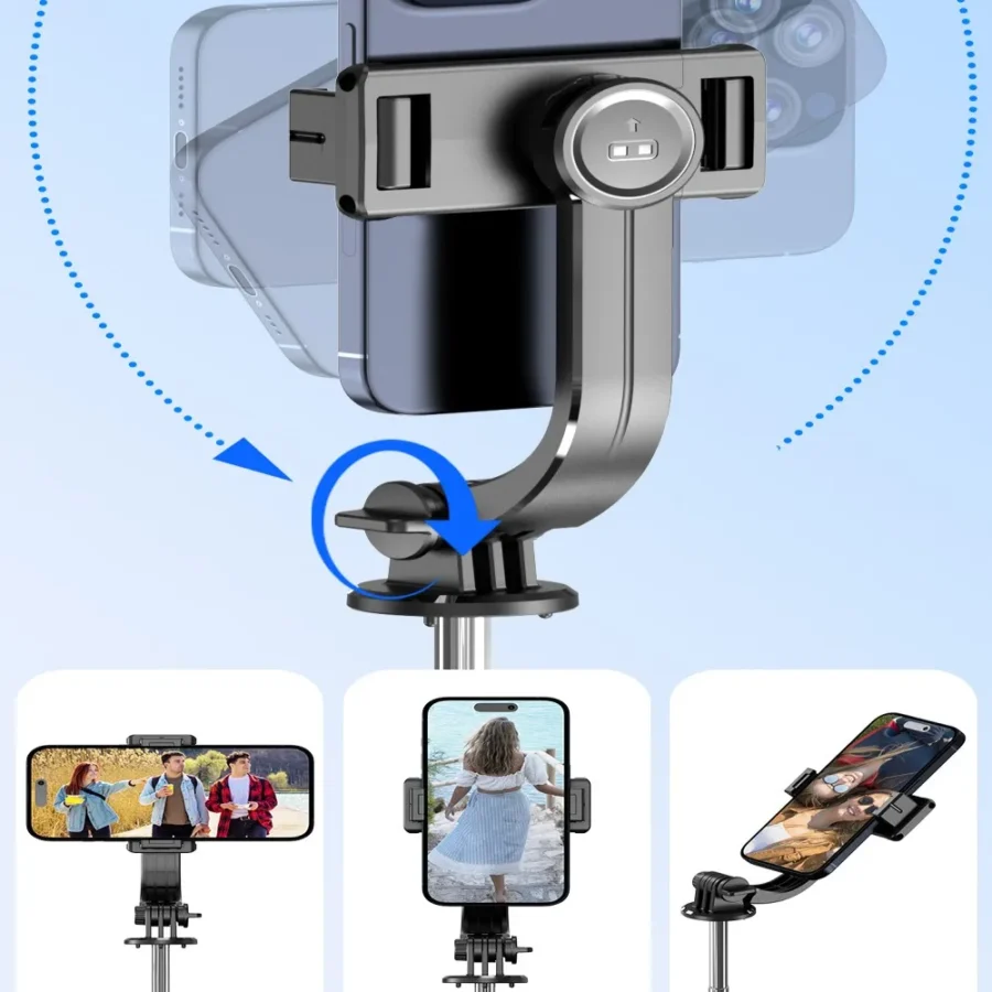 Roreta 1.7M Selfie Stick Wireless Tripod Stand with Bluetooth Remote Extendable Tripod for Mobile Phone Tlktok Live Streaming - Image 6