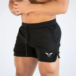Alternative view of Men's Fitness Shorts with Quick-Dry Fabric for Running and Hiking Activities