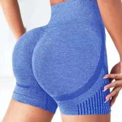 High Waisted Yoga Shorts for Women - Comfortable Fitness and Running Gym Shorts