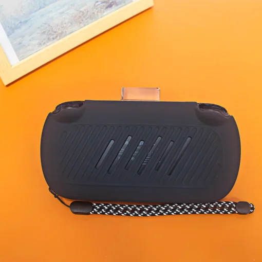 Silicone Case for ANBERNIC RG40XX H Game Console with Shockproof Protection and Lanyard - Image 4