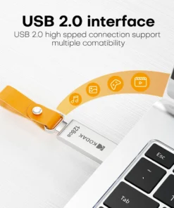 Alternative view of KODAK USB Flash Drive with Leather Band - 128GB, 64GB, 32GB Options for PC