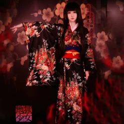 Yukata Women's Traditional Japanese Kimono Dress for Photography and Special Occasions