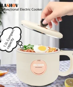 1.5L Non-Stick Electric Rice Cooker - Multi Cooker for Steaming and Cooking