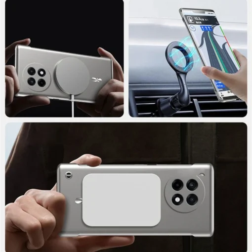Ultra Thin Metallic Phone Case with Frameless Magnetic Design for OnePlus 13 Series and Previous Models - Image 3