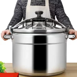 Alternative view of Large Capacity Pressure Cooker with Induction Compatibility for Efficient Cooking