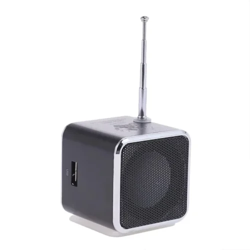 Alternative view of VIKEFON Mini Bluetooth Speaker with FM Radio and AUX Input – Portable Stereo Music Player for Outdoor Use