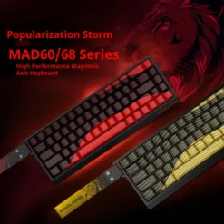 Mechanical Keyboard with Magnetic Switches and RGB Lighting for Gamers