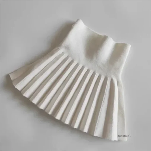 Knit Tutu Skirt with High Waist Design for Baby Girls - Autumn/Winter Collection - Image 3