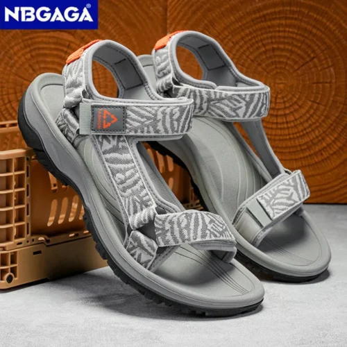 Alternative view of Men's Lightweight Hiking Sandals - Breathable Open-Toe Beach Shoes for Summer Travel