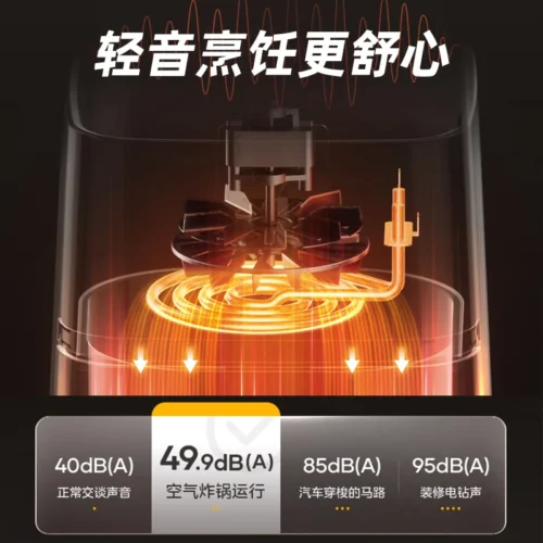 Alternative view of Midea Large Capacity Air Fryer – No-Turn Cooking, Electric Oven