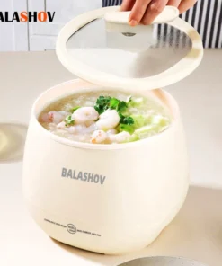 Portable 1.8L Smart Rice Cooker - Multifunctional Non-Stick Pot for Rice and Soup