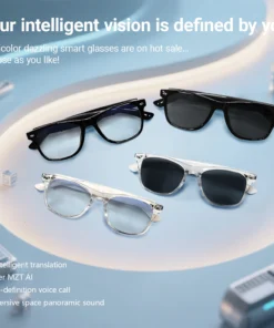 Alternative view of Smart Glasses AI translation 100+ Languages Make Receive Calls Music Calling Noise Reduction Light BT TWS Glasses Men Women