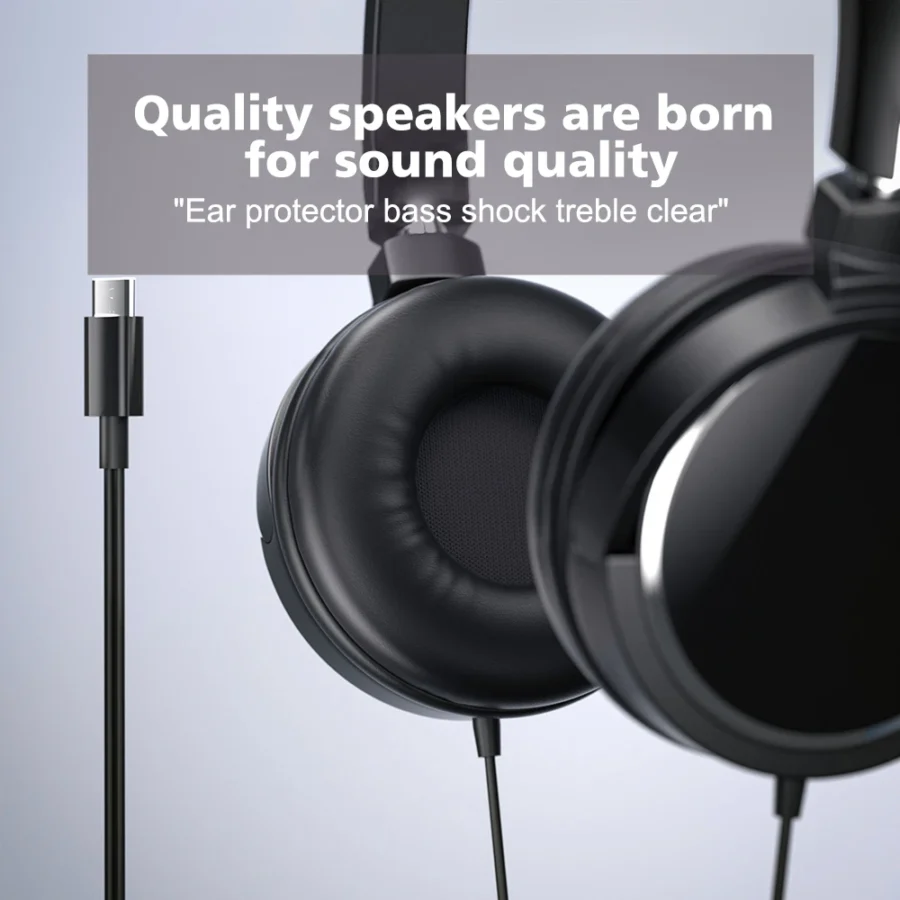 Wired Noise-Cancelling Over-Ear Headphones for PC and Mobile - Image 5