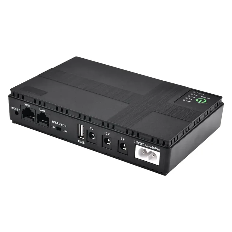 Mini UPS Uninterrupted Power Supply 8800mAh Lithium-ion Backup Battery for Wireless Router - Image 4