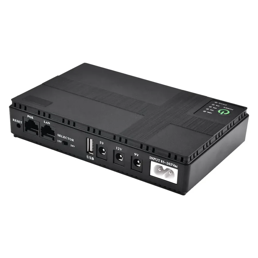 Mini UPS Uninterrupted Power Supply 8800mAh Lithium-ion Backup Battery for Wireless Router - Image 4