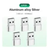 5pcs Silver