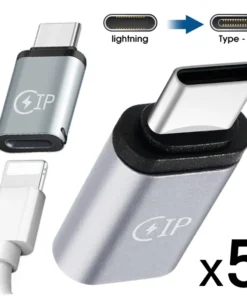 Universal Type-C Phone Charging Adapter Lightning Female To USB C Male Cable Converter Fast Charge Connector