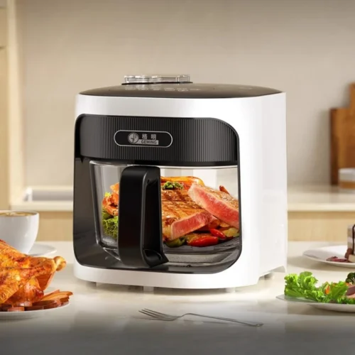 Alternative view of Large-Capacity 6L Steam Air Fryer with Glass Liner and Multi-Functional Features