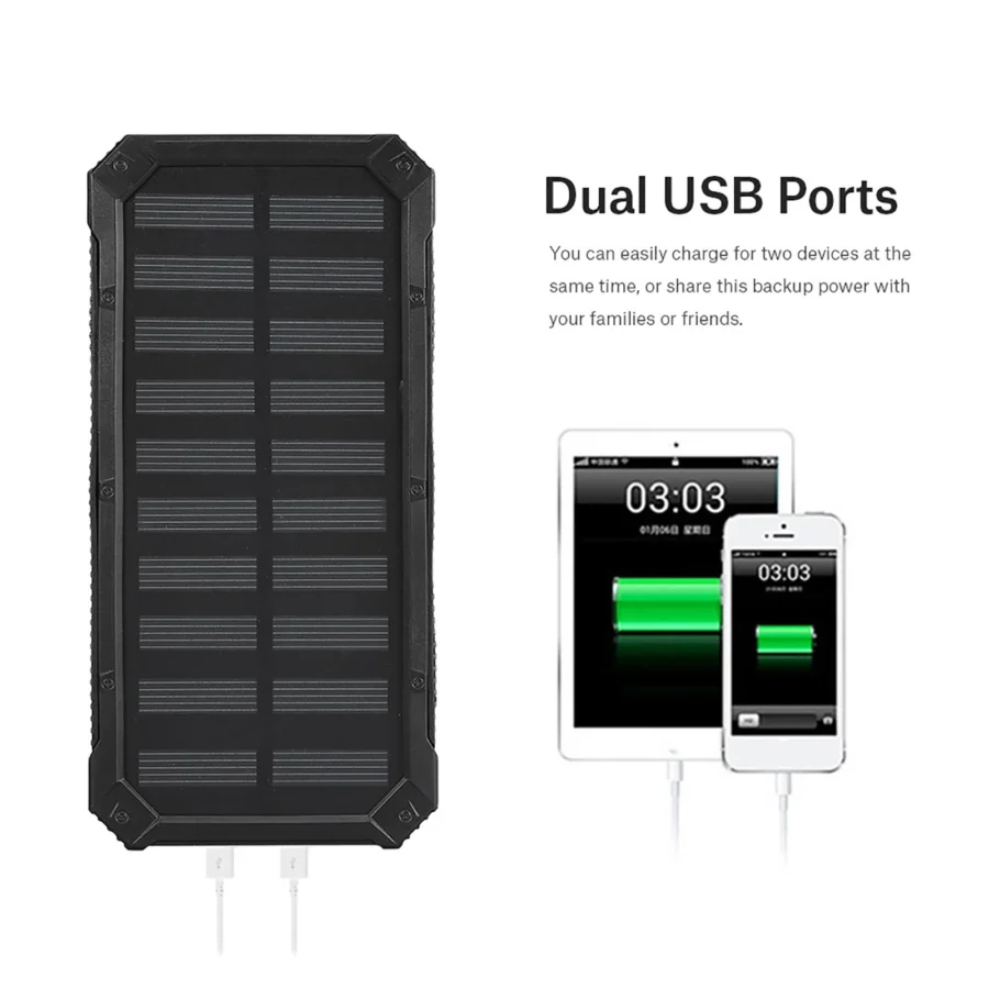 Polar 20,000mAh Solar Power Bank Case with Dual USB Fast Charging - Image 5