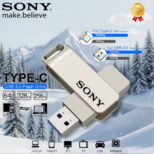 Sony 2TB High-Speed Type-C Flash Drive - Metal USB Stick for Xiaomi Phones