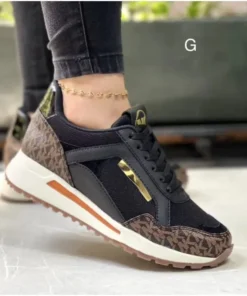 Alternative view of Women's Sports Casual Wedge Sneakers with Large Size Options for Everyday Wear