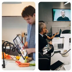 Alternative view of Gooseneck Tablet and Phone Stand with 360-Degree Adjustment for iPad, iPhone, and Samsung Devices