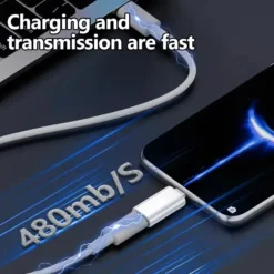 Alternative view of Lightning to USB C Fast Charging Adapter for iPhone 16, 15, Samsung and Google Data Transfer