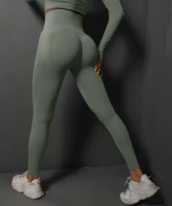 High Waist Seamless Yoga Leggings for Women - Hips Lifting Workout Pants