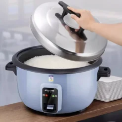 Large Capacity Electric Rice Cooker - Non-Stick, Serves 15-30 People, Ideal for Canteens and Restaurants