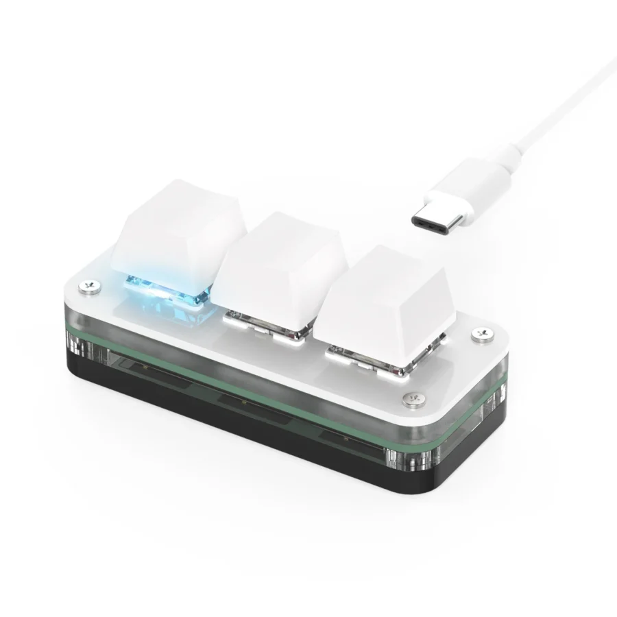 Macropad Macro Programming Keyboard RGB Mini Hot Swap Gaming Custom Knob Keypads Red Switch 3 Keys Knob For Photoshop Multimedia - Image 6