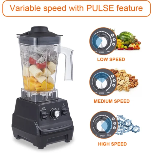 BioloMix Mini Pro Blender with 1800W Power and BPA-Free Dual Jars for Smoothies and Sauces - Image 3