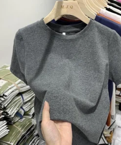 Alternative view of Women T Shirt Girls T-Shirt Woman Clothes Tops Cotton Tshirt Female Short Sleeve Spring Tee Sexy Y2k Top White