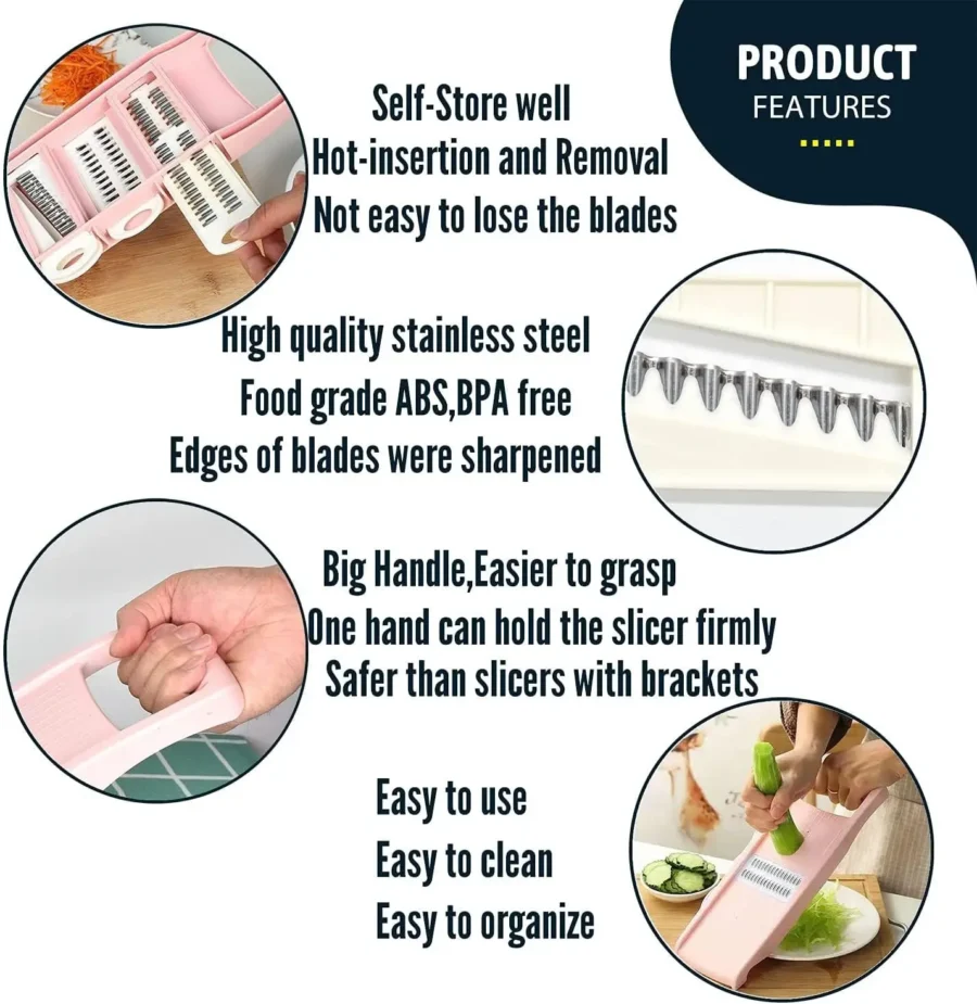 5-in-1 Multi-Functional Vegetable Chopper and Slicer - Image 6