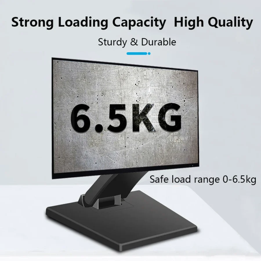 14-24" Desktop Monitor Holder with VESA Hole Folding TV Screen Stand Screen Mount Support Metal Bracket for Office Home School - Image 5