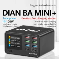 8-Port USB Hub Charging Station with 100W Wireless Charging for MacBook Pro, Air, DELL, iPad, and Samsung Galaxy