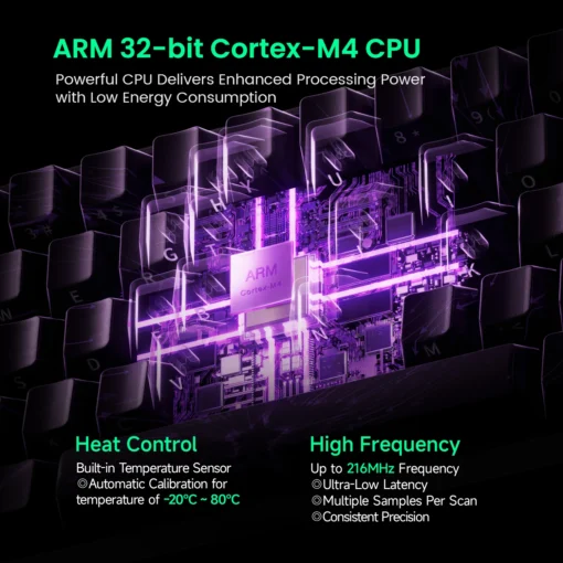 Mechanical Keyboard with Magnetic Switches, 8K ARGB Lighting, 60% Design for Gamers - Image 3