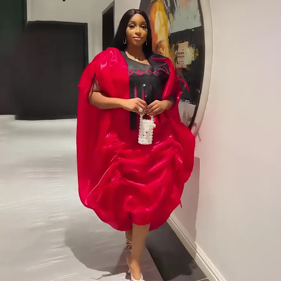 African Plus Size Dashiki Gown Set for Women - Wedding Party Kaftan Dresses - Image 6