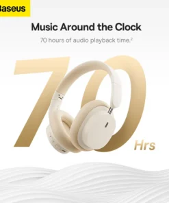 Alternative view of Baseus Wireless Over-Ear Headphones with 3D Spatial Audio, Bluetooth 5.3, 40mm Drivers, 70-Hour Playtime