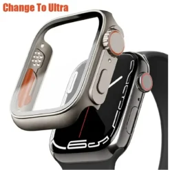 Glass Screen Protector with Ultra Bumper for Apple Watch 38mm to 46mm Models