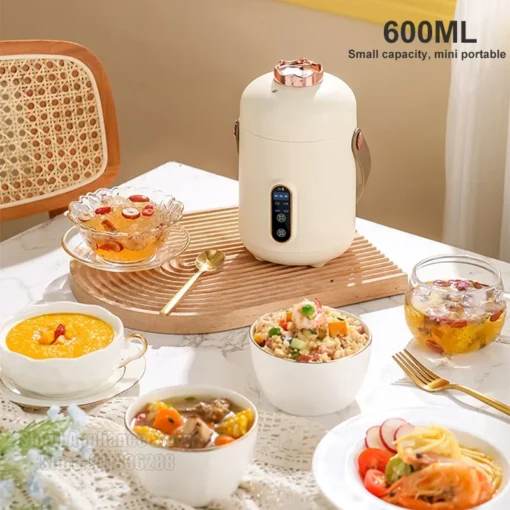 Mini Electric Rice Cooker - Multi-Function Cooking Pot for 1-2 People - Image 4