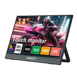 14-Inch Touch Screen Monitor with Portable Design for Gaming and Laptop Users
