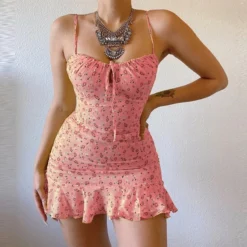 Alternative view of Floral Camisole Dress for Women - Comfortable Summer Home Skirt