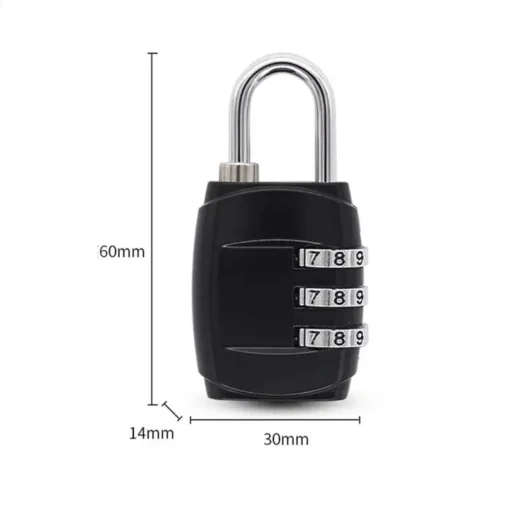 Metal Combination Luggage Lock with 4 Dials for Enhanced Security in Travel - Image 2