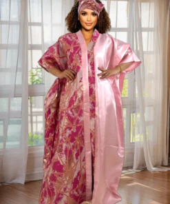 Alternative view of Luxury Dashiki Gown for Women - Floral Embroidery Maxi Dress