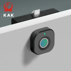 Biometric Fingerprint Lock for Secure Drawers and Cabinets in Black Finish